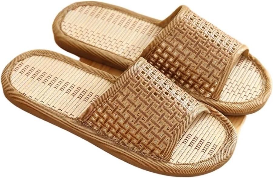 Pantoffels Huis Sandalen Binnen Ontspannen Natuurlijk Materiaal Unisex Maat Natuurlijk