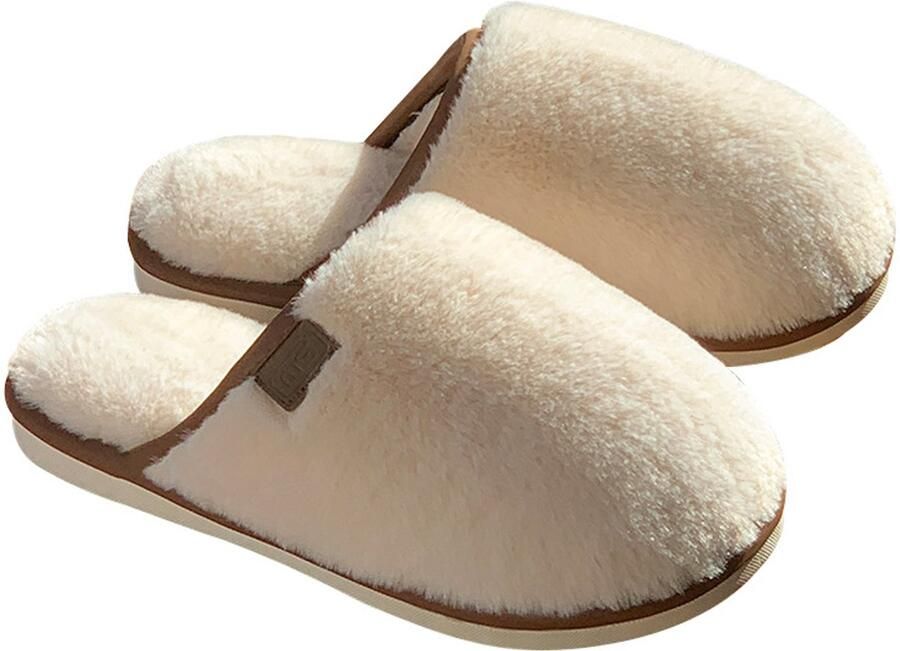 Pantoffels M Geschikt voor voet Valt 1-2 maten kleiner Winterpantoffels van katoen Binnenschoenen Warme pantoffels Lichtgewicht en zacht met een dikke zool voor extra hoogte Antislip en slijtvaste zool