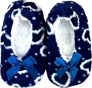 Merkloos Sans marque Pantoffels Meisjes Sloffen Hartjes Blauw