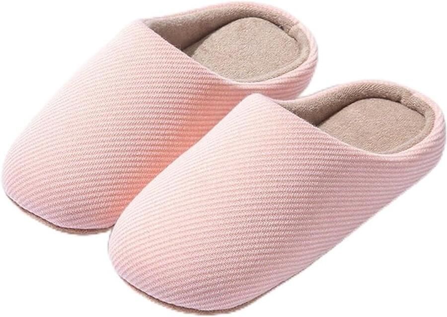 Pantoffels Open Sloffen Winter Warme Pantoffels Met Memory Foam voor en nen Pluche Voering Antislip Zool Bruin