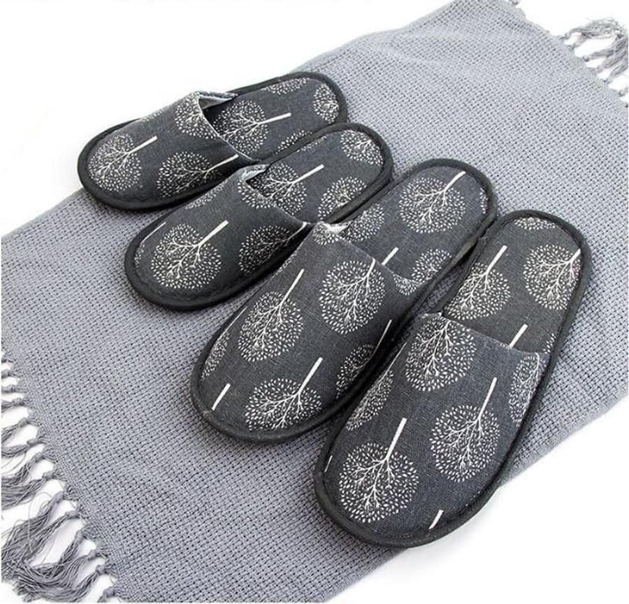 Pantoffels set wasbaar 6 paar 10 paar gastenslippers uniseks eenvoudige universele maat antislip pantoffels voor gasten