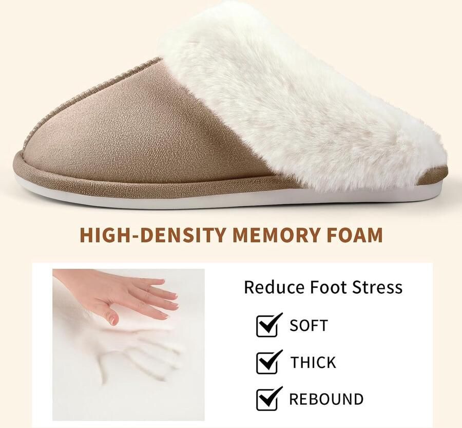 Pantoffels uniseks winter pluche warm gevoerde pantoffels slippers slipvast platte
