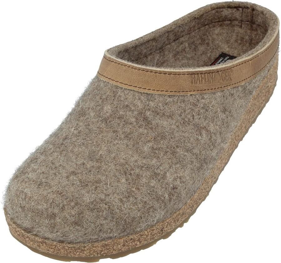 Pantoffels unisex van 100% wolvilt Grizzly Torben