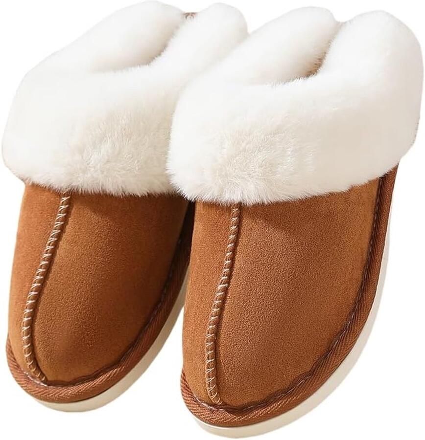 Pantoffels Unisex Winter Zachte warme pantoffels Antislip platte pantoffels Koffiekl