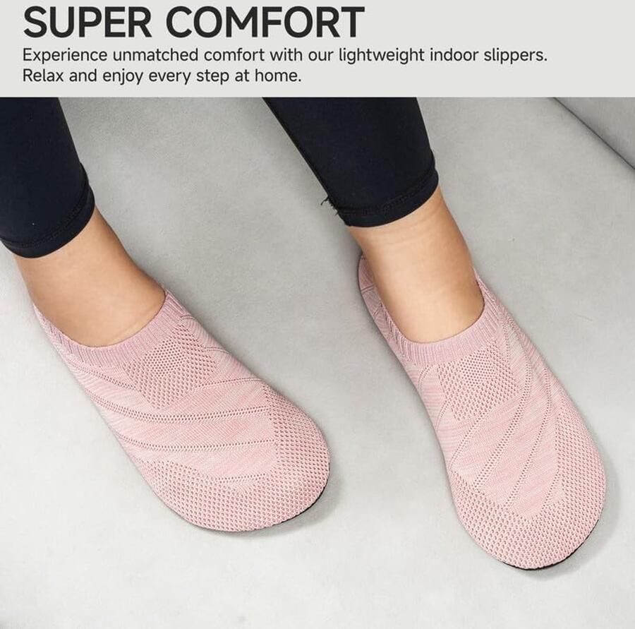 Pantoffels voor en comfortabele platte pantoffels antislip gezellige sloffen uniseks