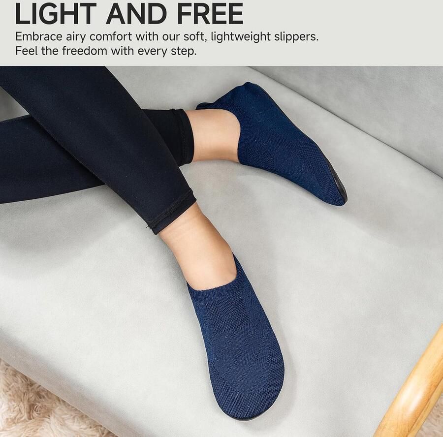 Pantoffels voor en comfortabele platte pantoffels antislip gezellige sloffen uniseks