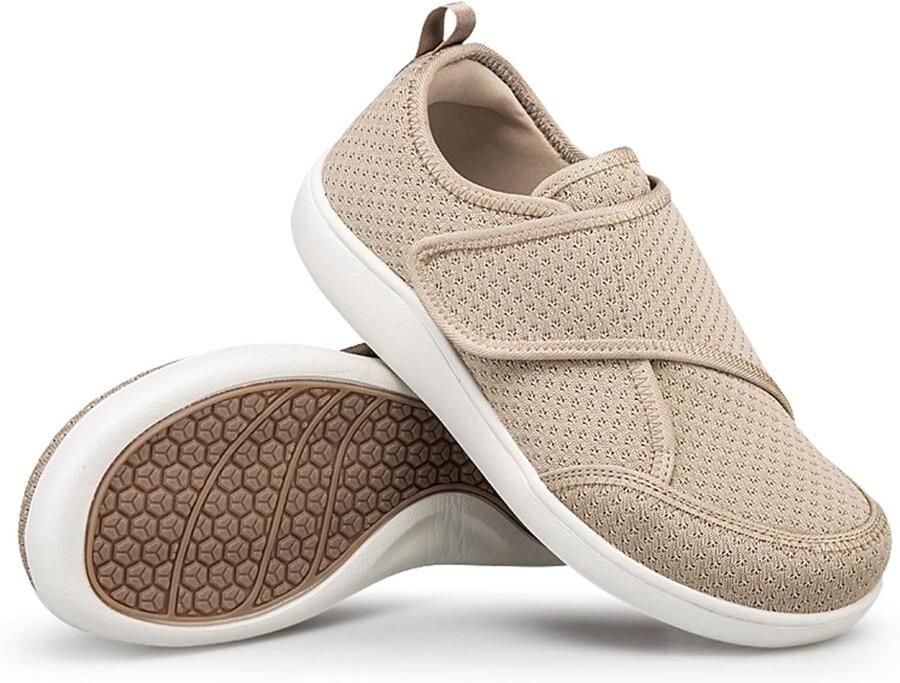 Pantoffels voor en diabetici extra brede klittenbandsluiting wandelschoenen lichte ade de verbandschoenen senioren vrijetijdsschoenen - Foto 2