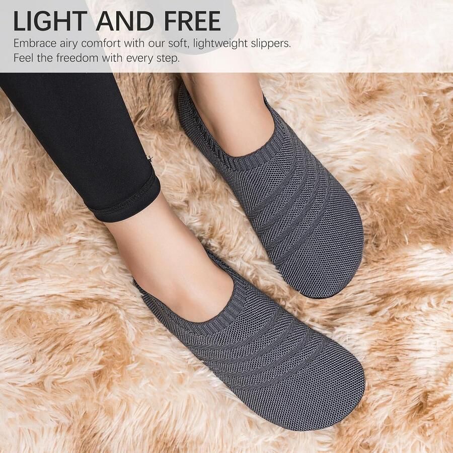 Pantoffels voor en lichte huisschoenen antislip platte pantoffels gezellige huisschoenen uniseks