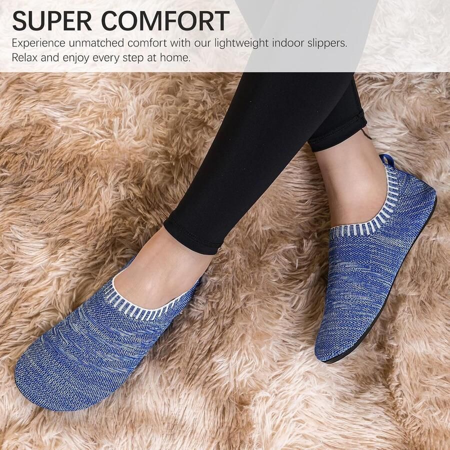 Pantoffels voor en lichte huisschoenen antislip platte pantoffels gezellige huisschoenen uniseks