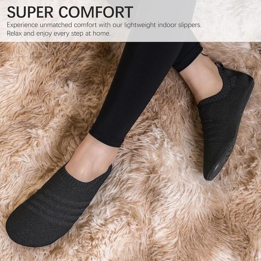 Pantoffels voor en lichte huisschoenen antislip platte pantoffels gezellige huisschoenen uniseks