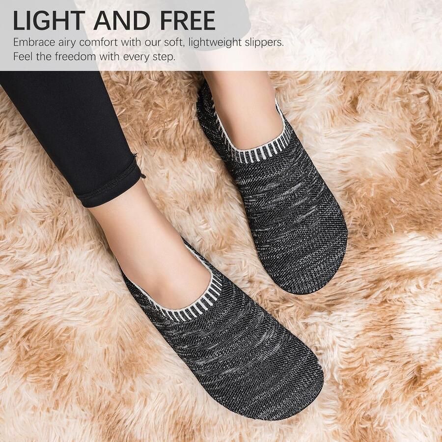 Pantoffels voor en lichte huisschoenen antislip platte pantoffels gezellige huisschoenen uniseks