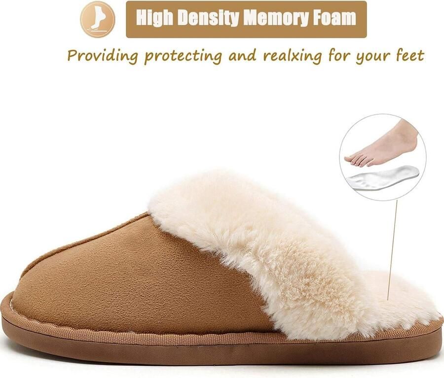 Pantoffels voor en traagschuim winter thuis binnen en buiten antislip comfortabel schoenen