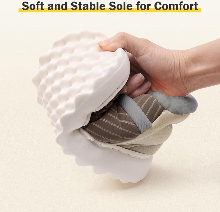 Pantoffels voor en wolk winter waterdicht dik gezellig uniseks antislip wolken huisschoenen voor binnen en buiten