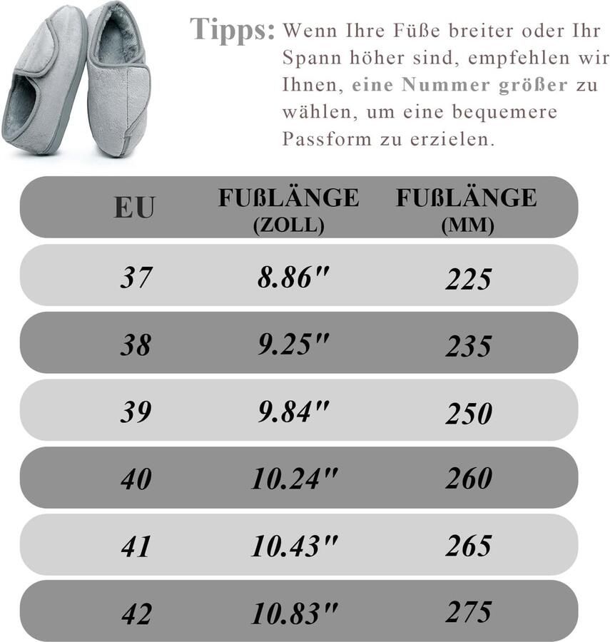 Pantoffels voor dames traagschuim artritis oedeem verstelbare comfortabele pantoffels gesloten tenen