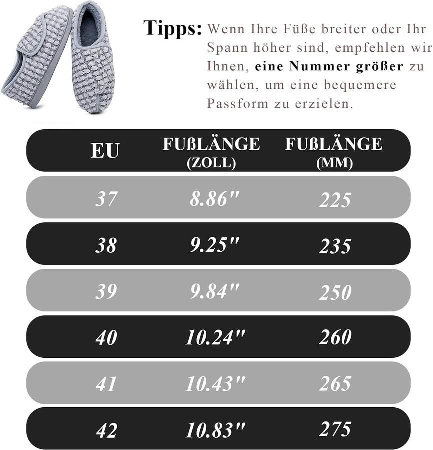 Pantoffels voor dames traagschuim artritis oedeem verstelbare comfortabele pantoffels gesloten tenen