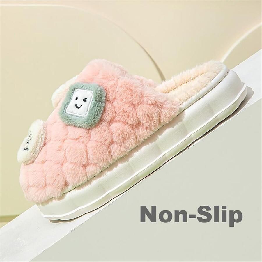 Pantoffels voor dames voor de winter slippers zacht en antislip geschikt voor binnen en buiten