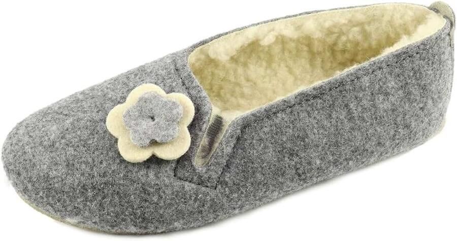 Pantoffels voor dames winter van wolvilt handgemaakt warme pantoffels vilten pantoffels van wol huisschoenen vaste zool