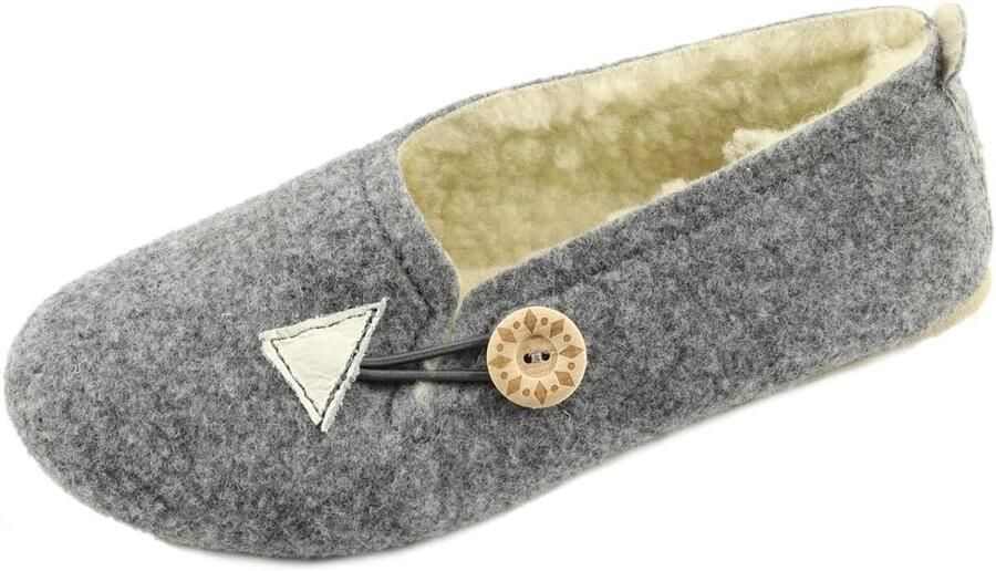 Pantoffels voor dames winter van wolvilt handgemaakt warme pantoffels vilten pantoffels van wol huisschoenen vaste zool