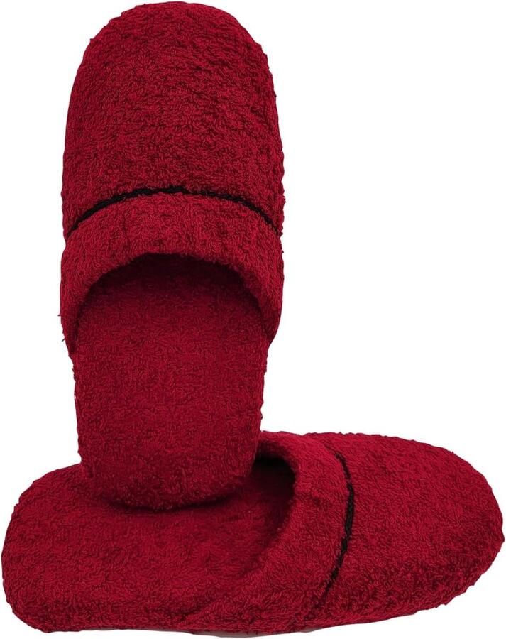 Pantoffels voor heren badstof wasbaar gastenslippers Made in Italy eenheids