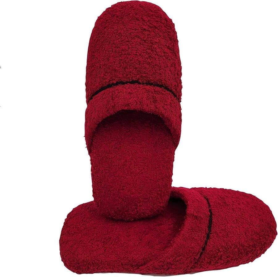 Pantoffels voor heren badstof wasbaar gastenslippers Made in Italy eenheids