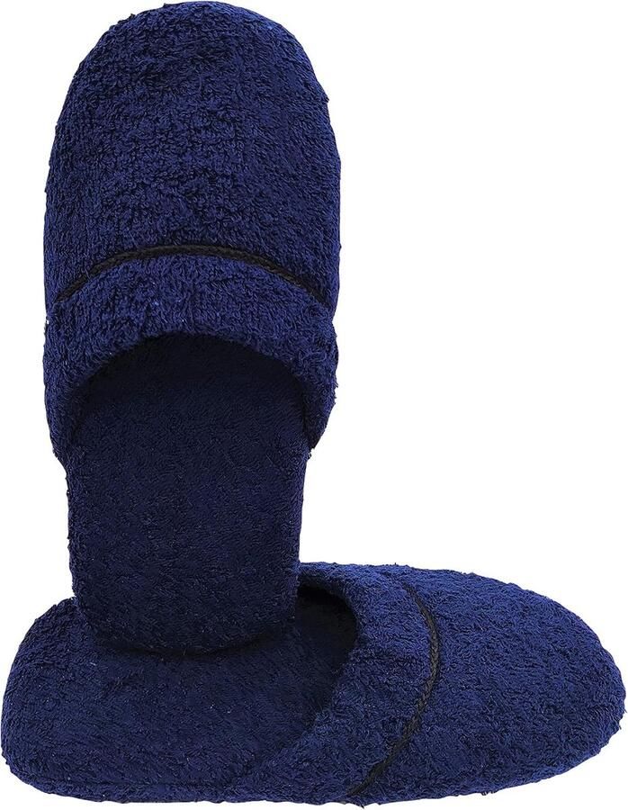 Pantoffels voor heren badstof wasbaar gastenslippers Made in Italy eenheids