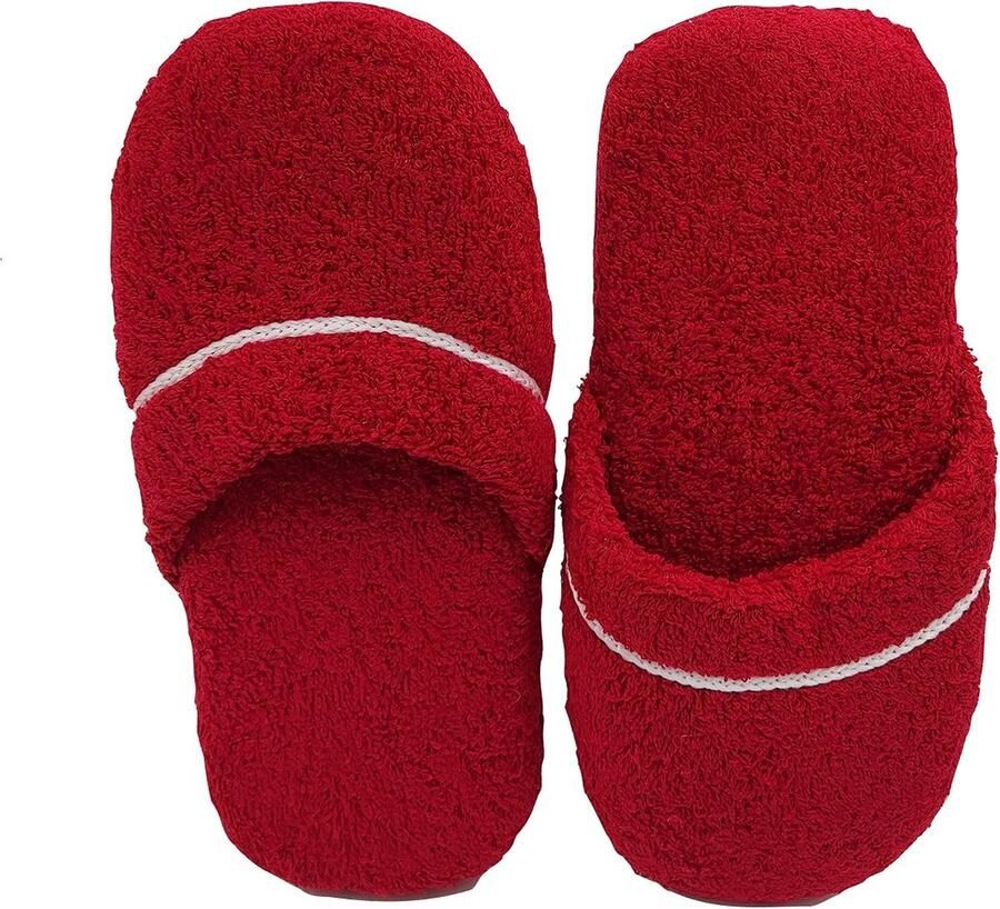 Pantoffels voor heren badstof wasbaar gastenslippers Made in Italy eenheids - Foto 2