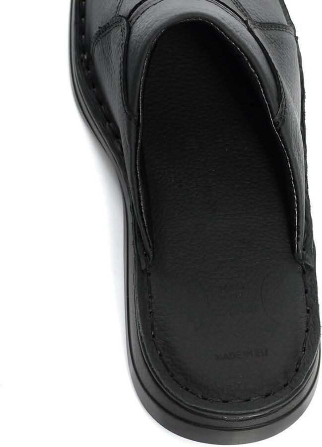 Pantoffels voor heren comfortabele herenpantoffels & klompen van echt leer handgemaakt antislipzool