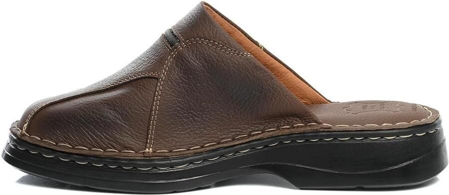 Pantoffels voor heren comfortabele herenpantoffels & klompen van echt leer handgemaakt antislipzool