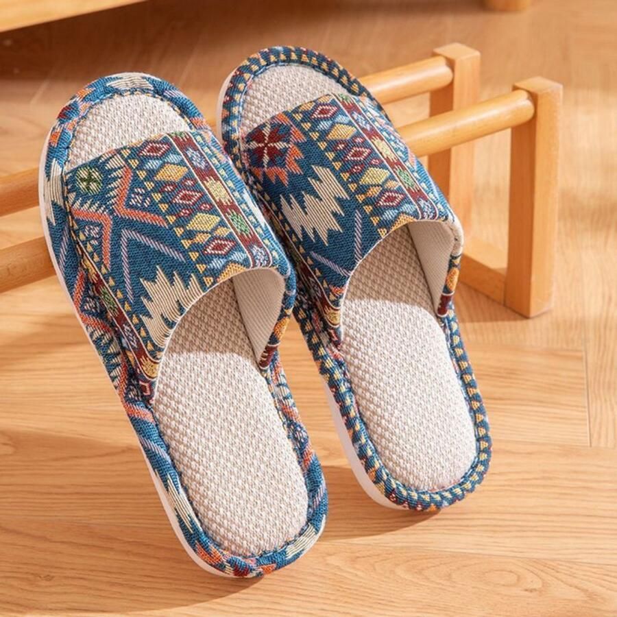 Pantoffels voor Heren– Valt klein uit M 42-43 (Geschikt voor 41-42)- Gastenslippers Schoenen met zachte zolen Schoenen met open ne ?? Schoeisel voor binnenshuisl Aantrekkelijk Ideaal voor gasten thuisgebruik hotels op reis enz