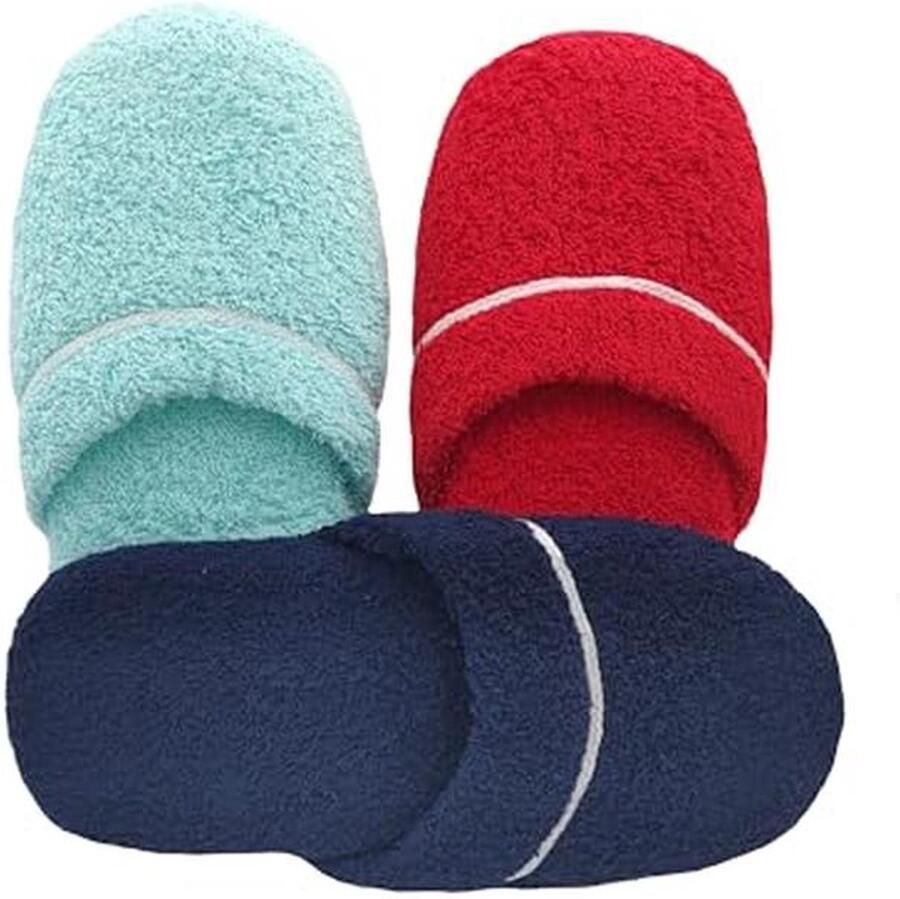 Pantoffels voor heren Wasbare gastenslippers in badstof eenheids