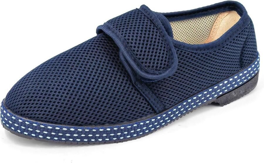 Pantoffels voor heren zomer pantoffels voor ouderen met klittenbandsluiting machinewasbaar