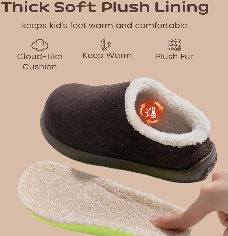 Pantoffels voor en Pluche Warme Sloffen Pantoffels voor Kinderen