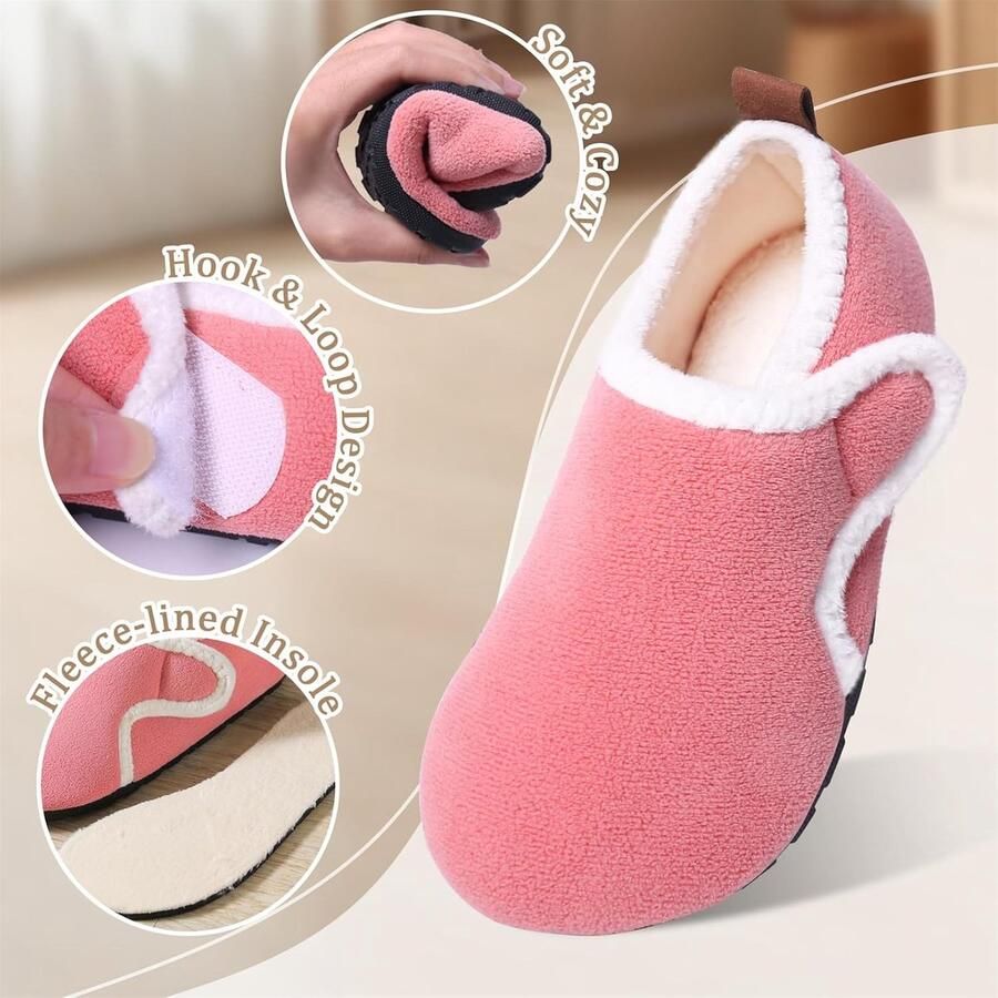 Pantoffels voor kinderen meisjes pluche huisschoenen antislip warm zacht comfortabel schattig katoen licht scheuren binnen huis kleuterschool winter herfst uniseks