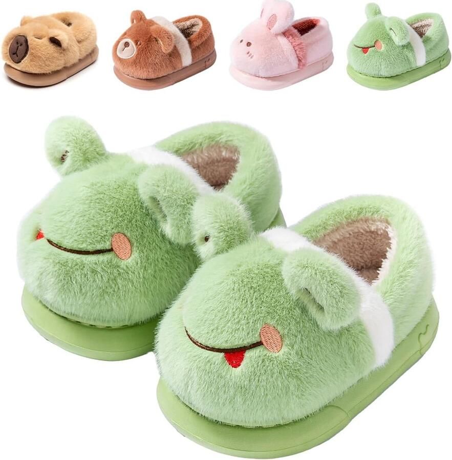 Pantoffels voor Kinderen Warme Pluche Sloffen Zachte Antislip Huisschoenen