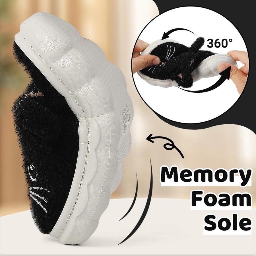 Pantoffels voor meisjes kat kinderen winter pluche antislip voor binnenshuis