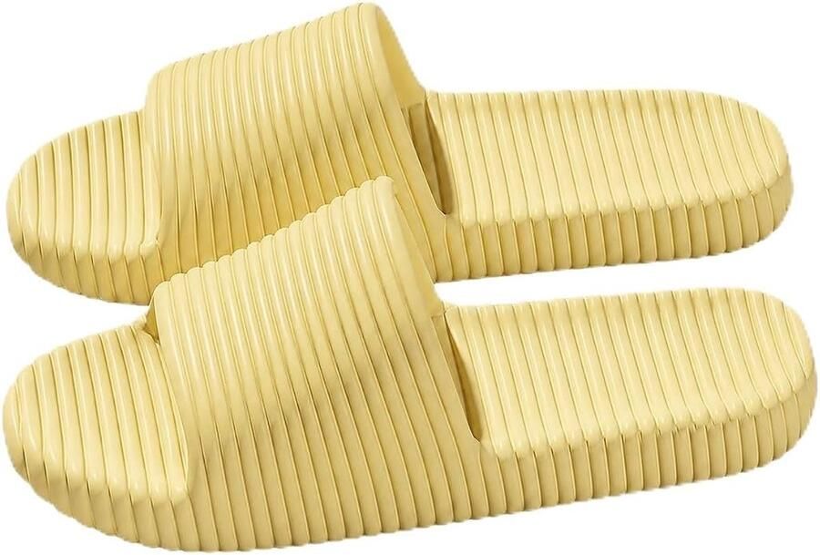 Pantoffels voor thuis Zachte huisschoenen Lichtgewicht sandalen voor buiten Damespantoffels Geel ??37