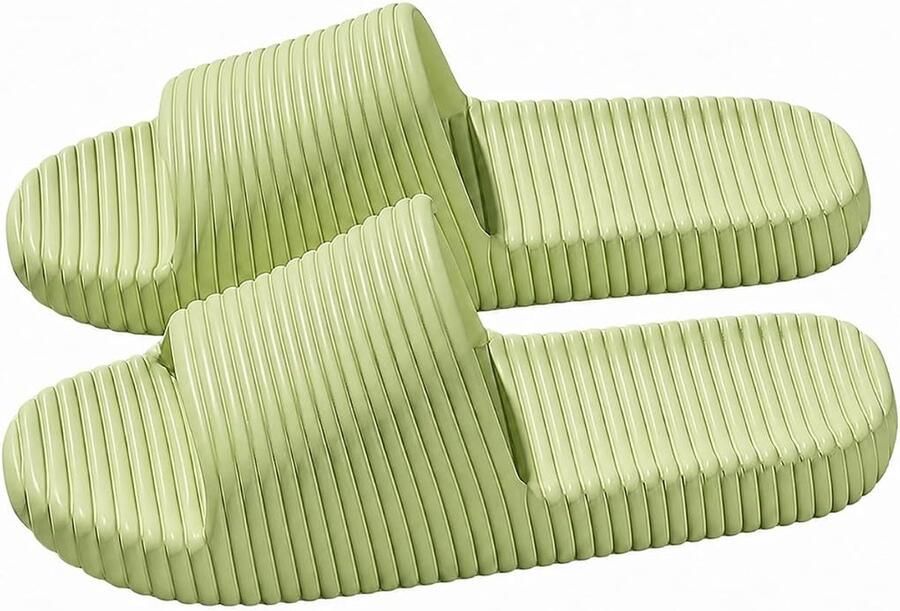 Pantoffels voor thuis Zachte huisschoenen Lichtgewicht sandalen voor buiten Damespantoffels Groen ??37