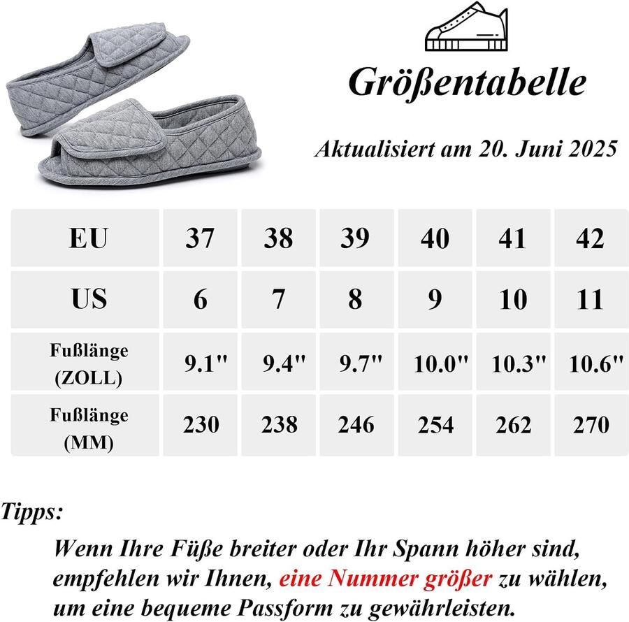 Pantoffels voor vrouwen comfortabele verstelbare pantoffels van traagschuim binnenschoenen met antislipzool