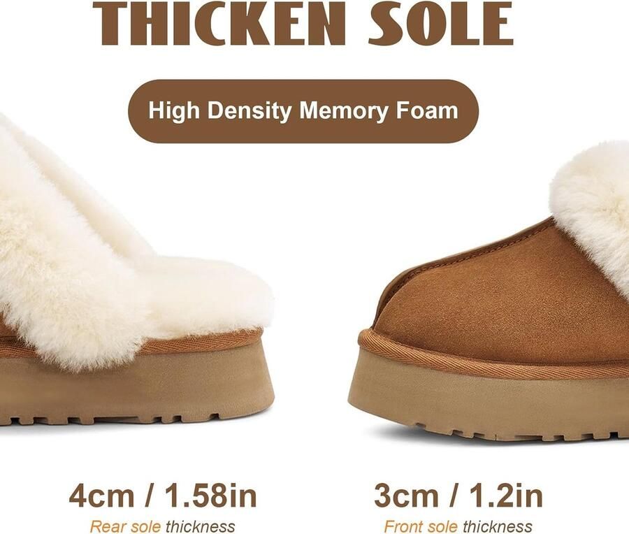Pantoffels voor vrouwen faux suède instappers ronde teen dames pantoffels pluizige warme winter comfortabele zachte voering muilezel slippers geschenken voor vrouwen