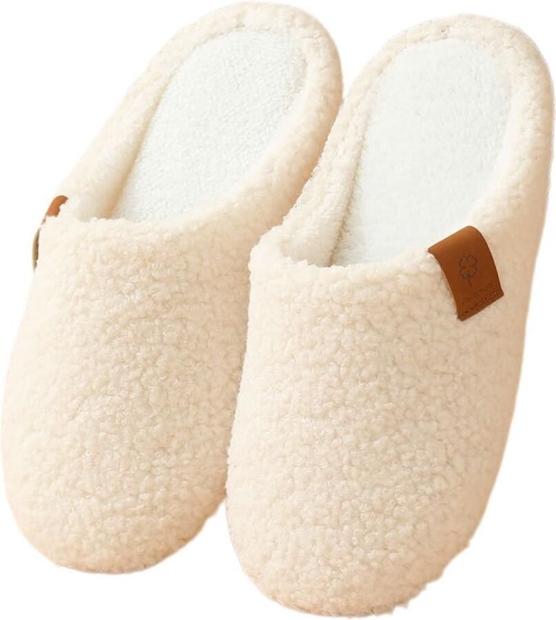 Pantoffels-Warme winterpantoffels voor en heren: pluchezacht en comfortabelmet een antislipzool en een stijlvolle uitstraling die lijk knus aanvoelt. Een perfect cadeau-voor moeder- -dochter-zoon-echtgenoot-vader of vriend