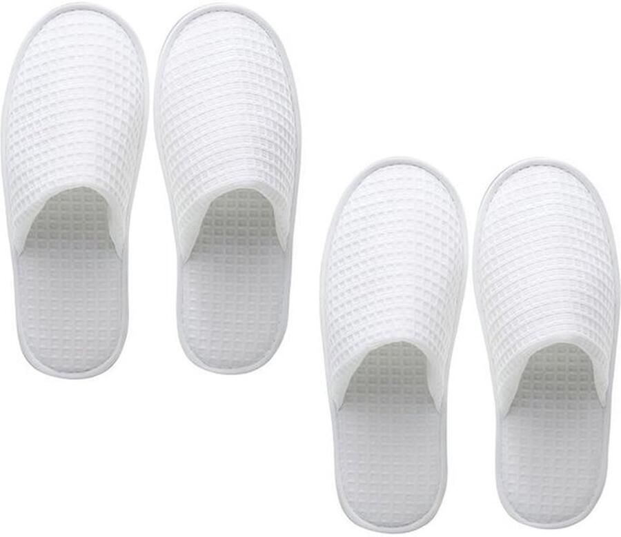 Pantoffels Zacht 2 Paar EVA Stof Platte Hak Lichtgewicht Multifunctioneel Huidvriendelijk Slippers