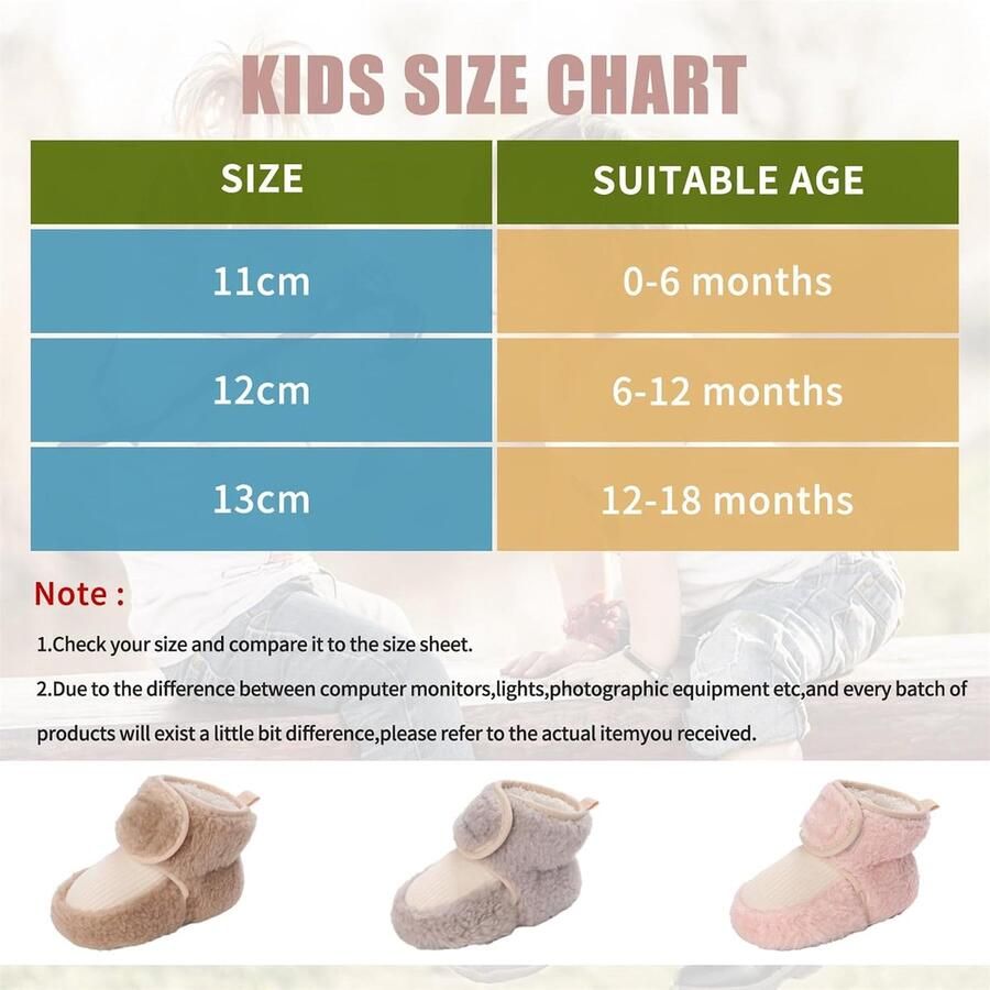 Pasgeborenen fleece bootie winter warme antislip zachte zool winterschoenen sok schoenen schattige verstelbare kruipschoenen prewalker laarzen voor peuters