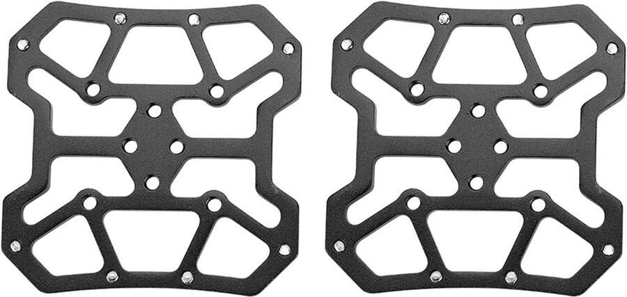 Pedaal Adapters Fietspedalen Conversie Fietsen Aanpassen Aluminium Legering 1 Paar Zwart