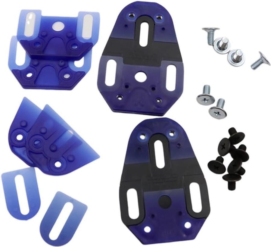 Pedaal Schoenplaten Fietsplaatjes Cleats Wielrennen Prestaties Zelfborgend Ultralicht 5 6 Graden Float Blauw