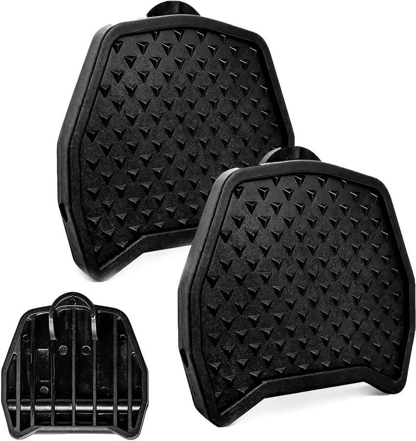 Pedaaladapters Platform conversie Dagelijks fietsen Gereedschapsloze montage 2 stuks Zwart