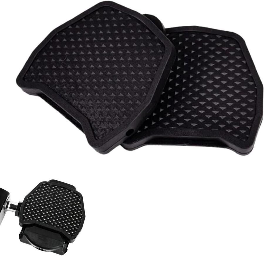 Pedaalplaat Adapter Platte Pedaal Conversie Dagelijks Fietsen Antislip Oppervlak 1 Paar Zwart