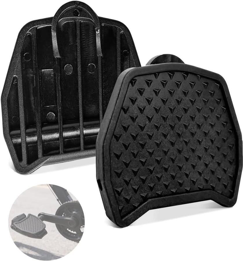 Pedaalplaten Adapter Plaat Racefiets Ombouwen Antislip Oppervlak 2 Stuks Zwart