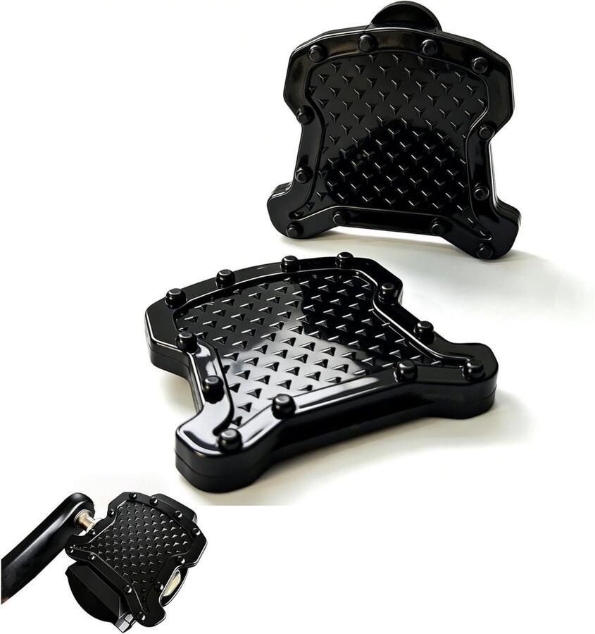Pedaalplaten Set Fietspedalen Adapters Racefiets Gebruik Antislip Ontwerp 2 Stuks Zwart