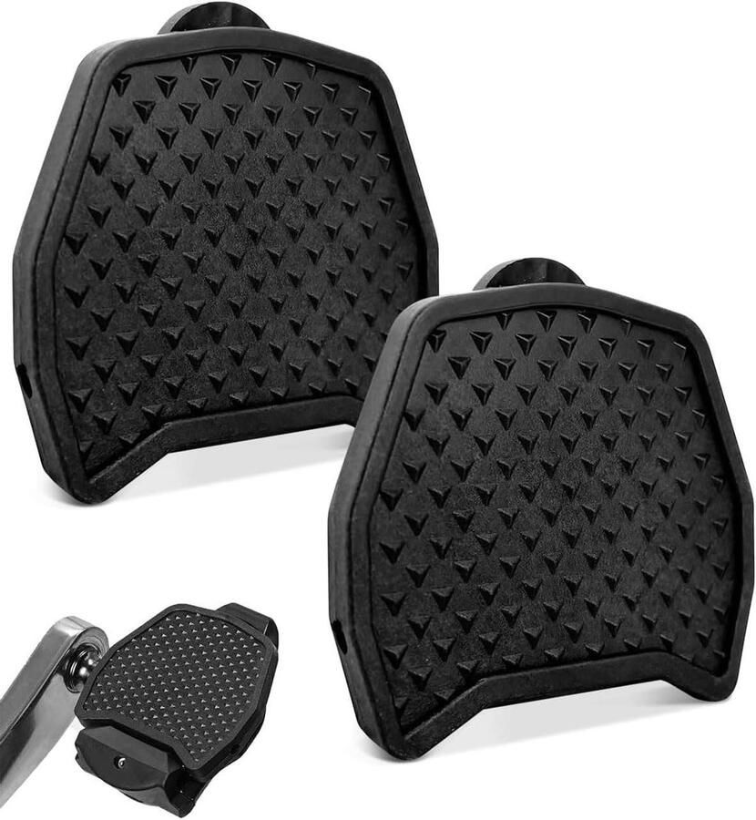 Pedaalplatenadapter Pedaaladapter Fiets Racefiets Gebruik Zelfborgend naar Plat 1 Paar Zwart