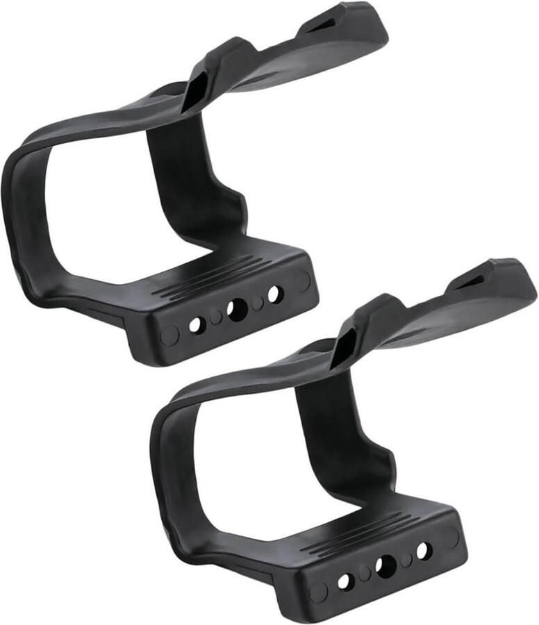 Pedaalriem Clips Fiets Teen Clips Fietsen Verbeteren Lichtgewicht Constructie 1 Set Zwart